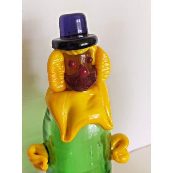 Murano Italy Multi Color Glass Circus Clowns Set of 2 - Picture 3 of 15